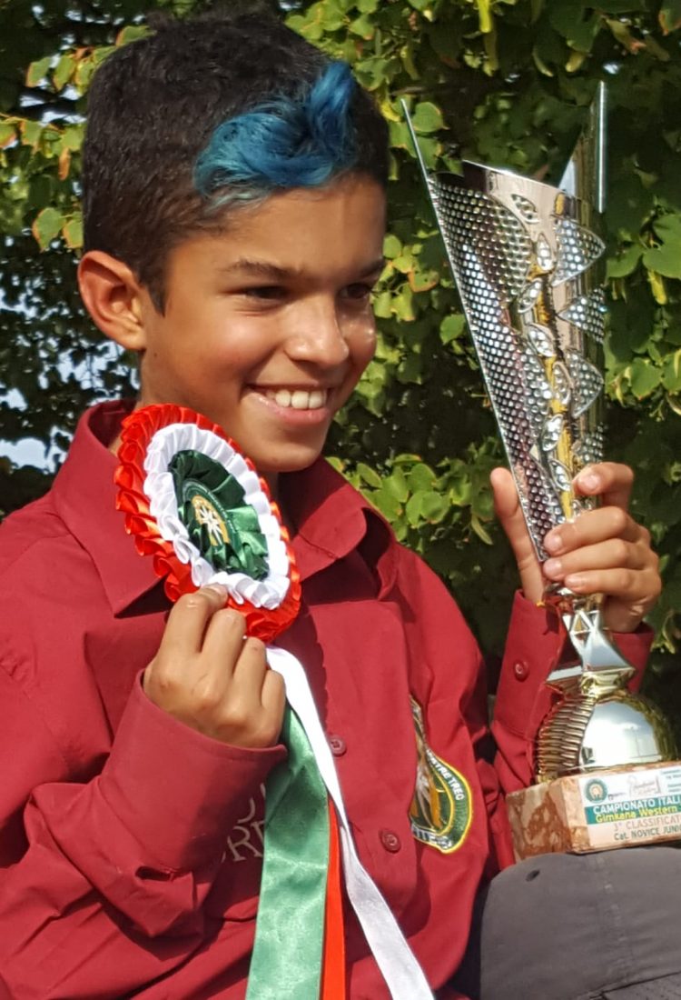 SPORT – Terzo posto per un ragazzino di Lombriasco ai campionati nazionali di Gimkana Western (ippica)