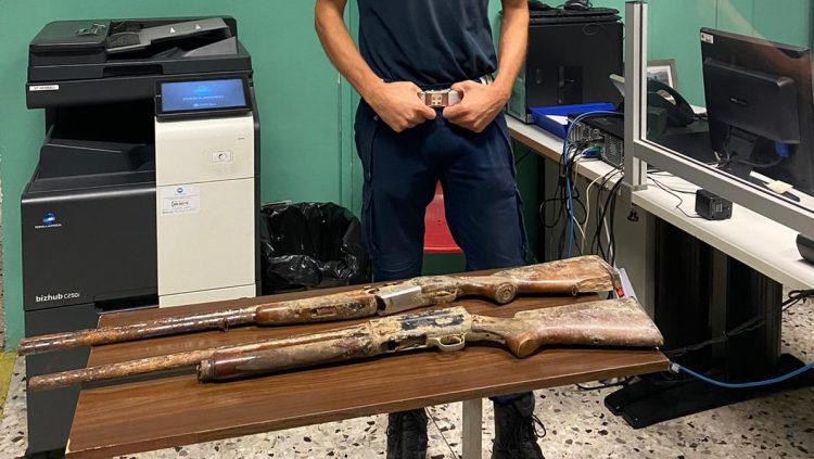 MONCALIERI – Armi rubate abbandonate a Barauda: sequestrate dalla polizia locale