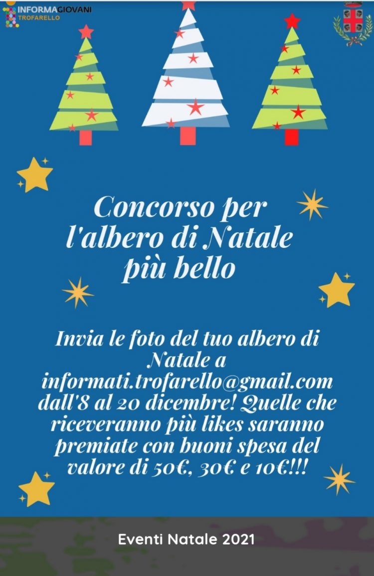 Trofarello – Fotografa l’albero di Natale, si vincono buoni spesa