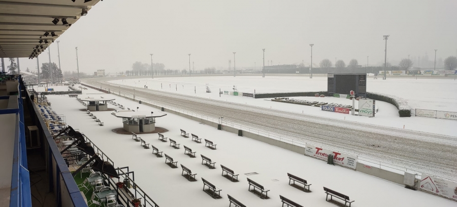 VINOVO – Gare annullate all’ippodromo causa neve