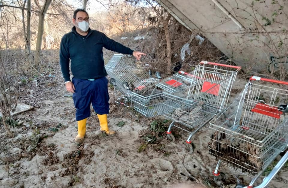 NICHELINO – La protezione civile ripulisce il greto del Sangone