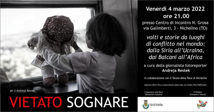 NICHELINO – ‘Vietato sognare’ – Incontro con la giornalista e fotoreporter Andreja Restek