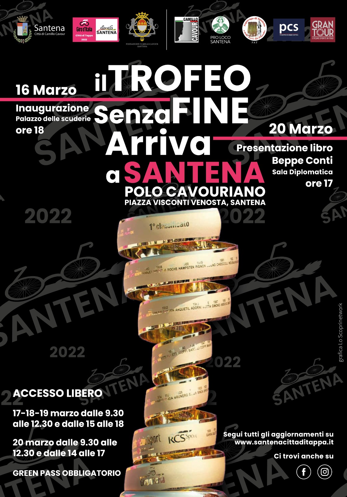 SANTENA – Countdown per la tappa del Giro: arriva il “Trofeo senza fine”.