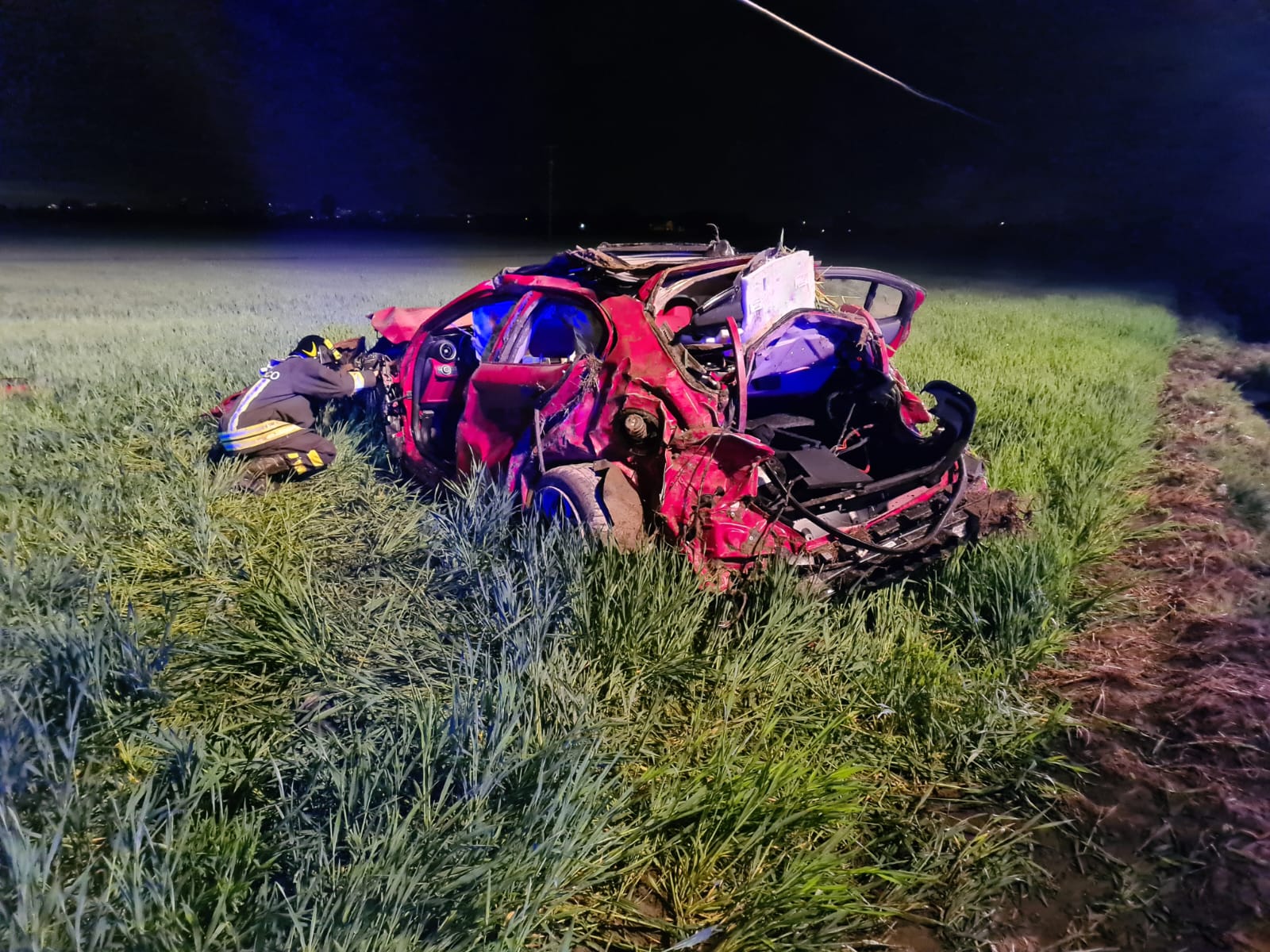 CARIGNANO – Grave incidente nella notte di sabato sulla provinciale