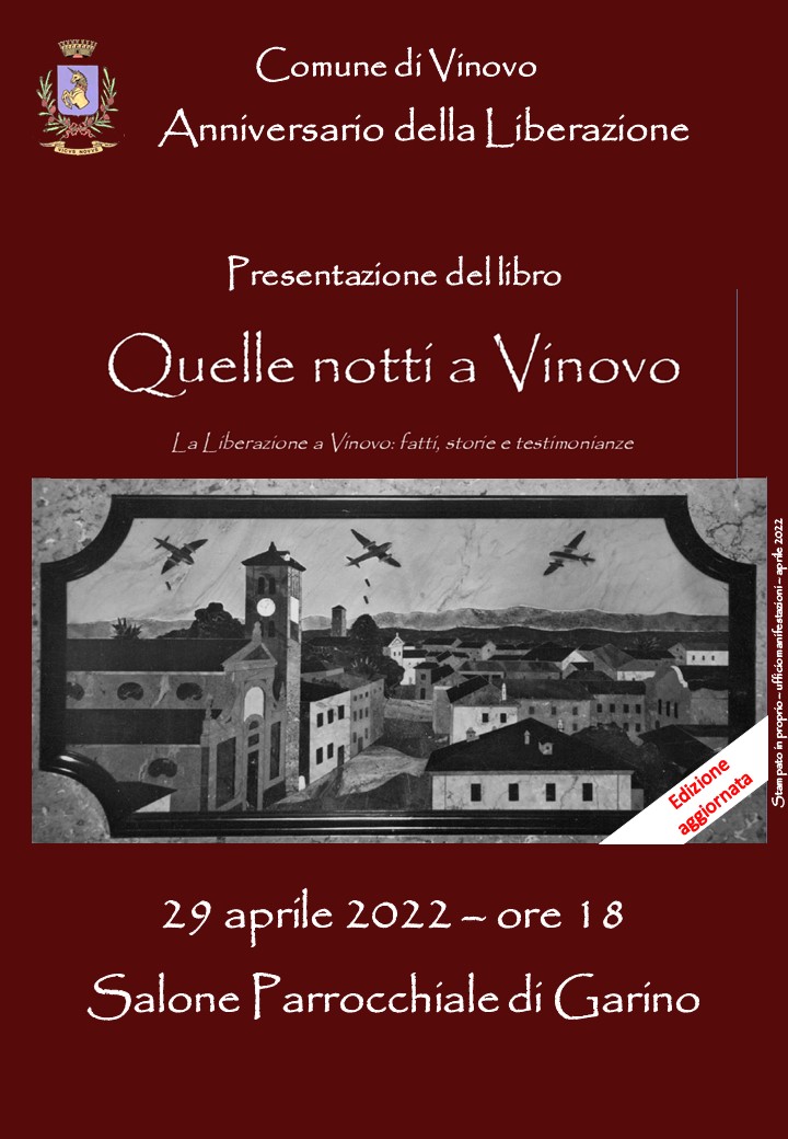 VINOVO – La Liberazione vissuta dalla città in un libro