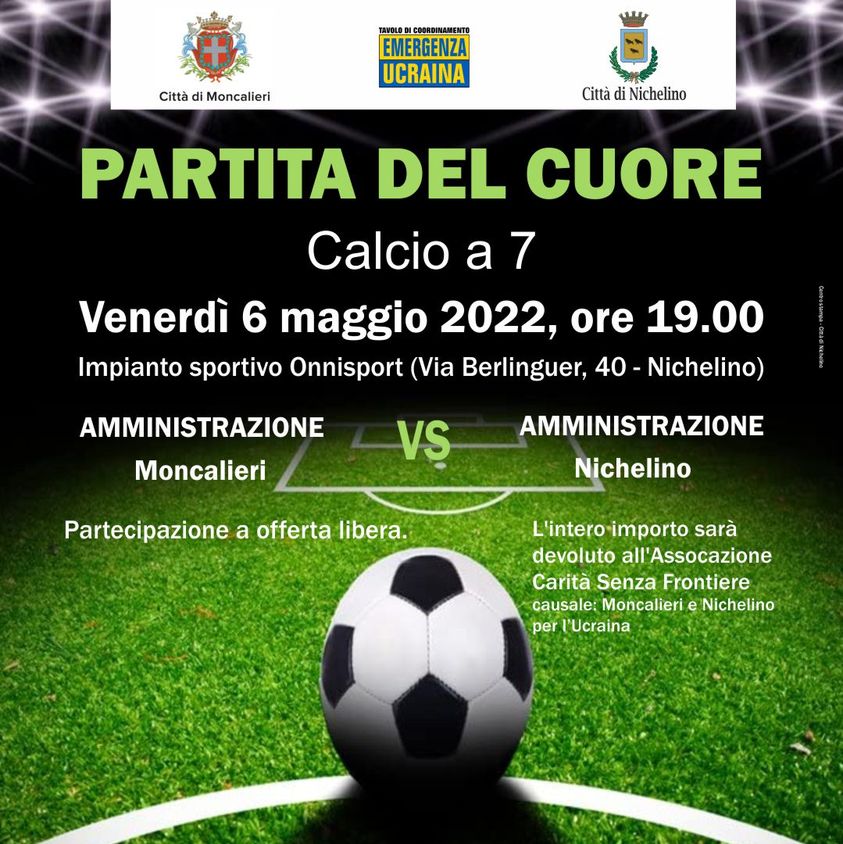 NICHELINO – Partita del cuore per l’Ucraina