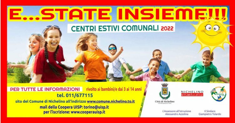 NICHELINO – Via alle iscrizioni per i centri estivi