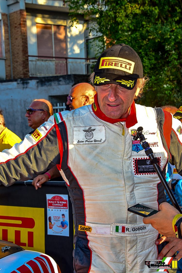 Roberto Gobbin pronto a sfilare all’ombra del Colosseo al Rally di Roma Capitale