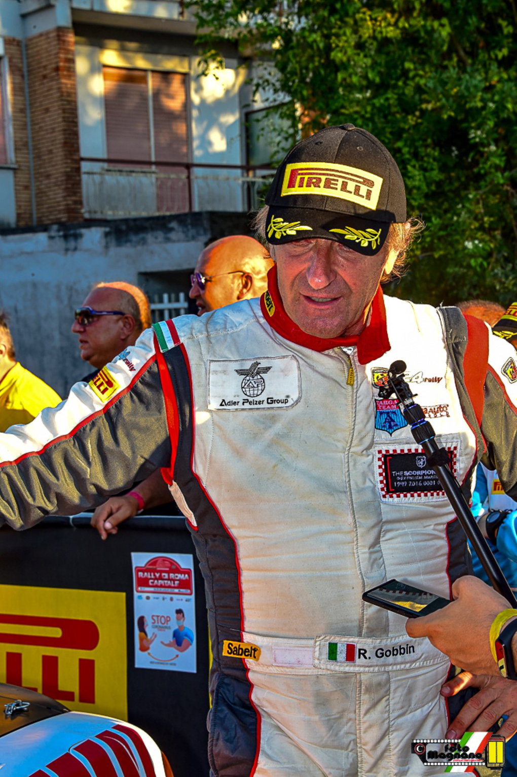 Roberto Gobbin pronto a sfilare all’ombra del Colosseo al Rally di Roma Capitale
