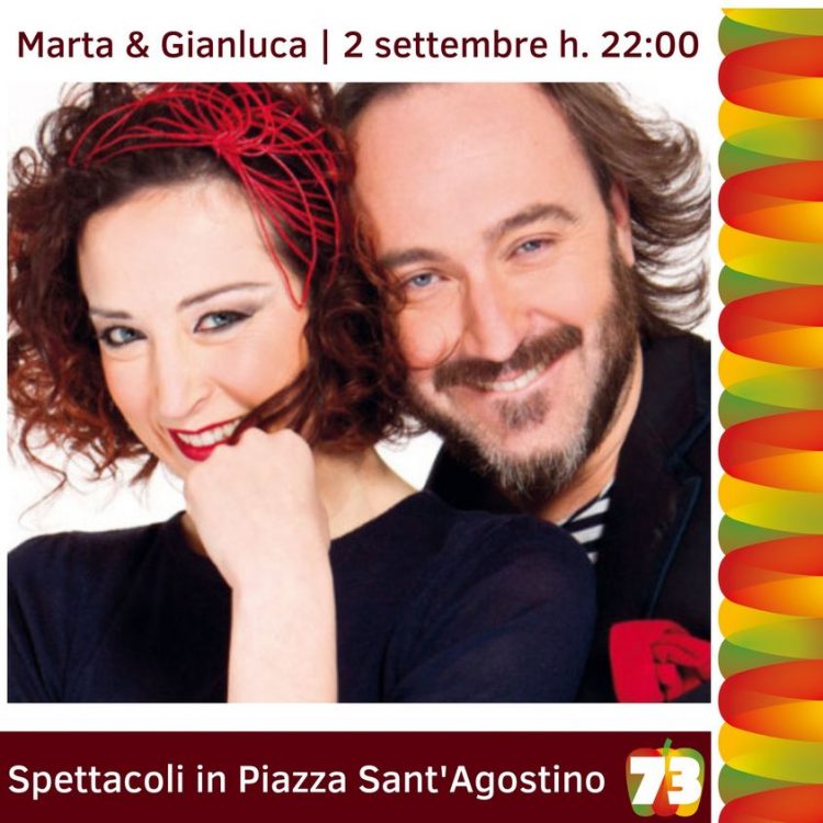 CARMAGNOLA – Il 2 settembre spettacolo comico con Marta & Gianluca