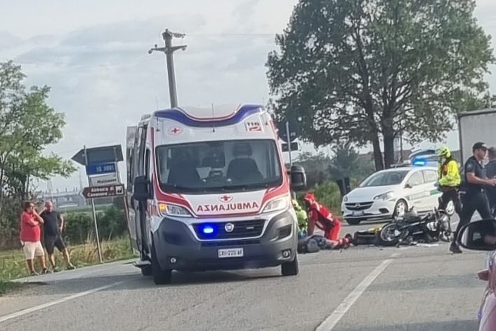 CARMAGNOLA – Terribile incidente sulla 393: morto un motociclista