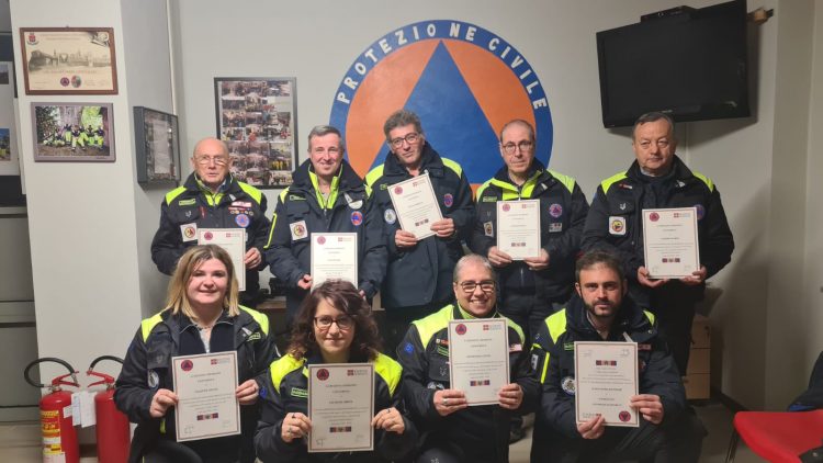 PIOBESI – Attestato di riconoscimento per i volontari della protezione civile