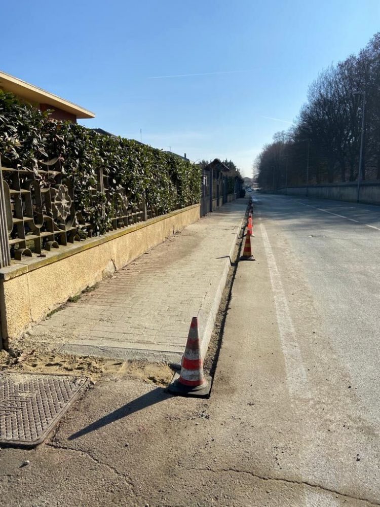 SANTENA – Partono i lavori di manutenzione marciapiedi in via Tetti Agostino