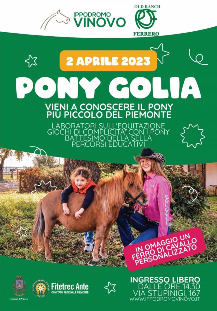 VINOVO – All’Ippodromo arriva Golia, il più piccolo pony del Piemonte