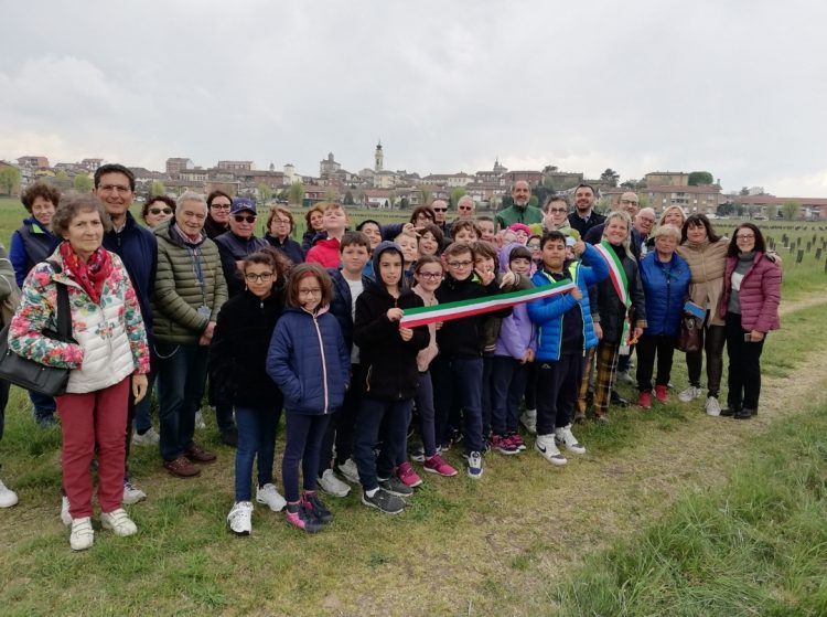 Inaugurato a Poirino il bosco urbano di via Risorgimento