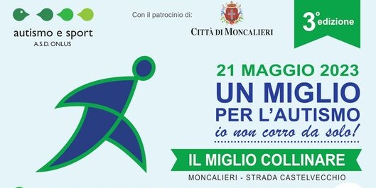 MONCALIERI – Un miglio per l’autismo in strada Castelvecchio