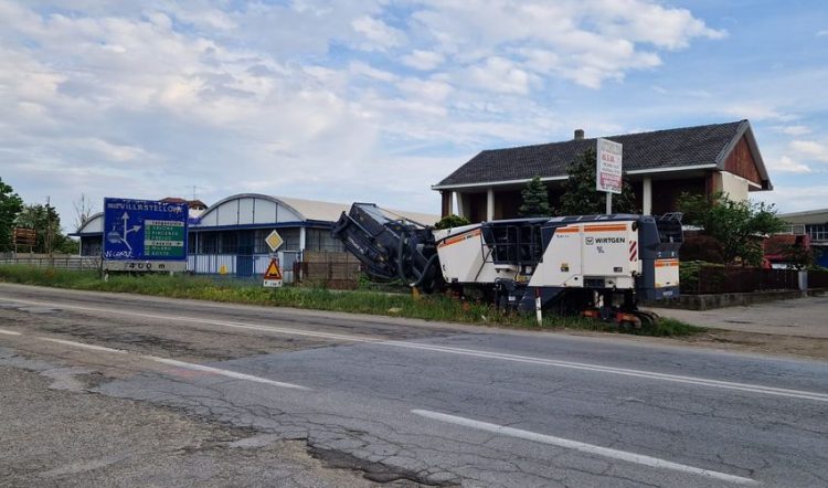 MONCALIERI – Tre settimane di lavori per il nuovo asfalto di corso Savona: disagi inevitabili