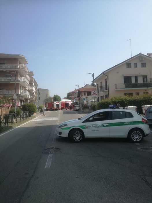 SANTENA – Incendio in via Cavour
