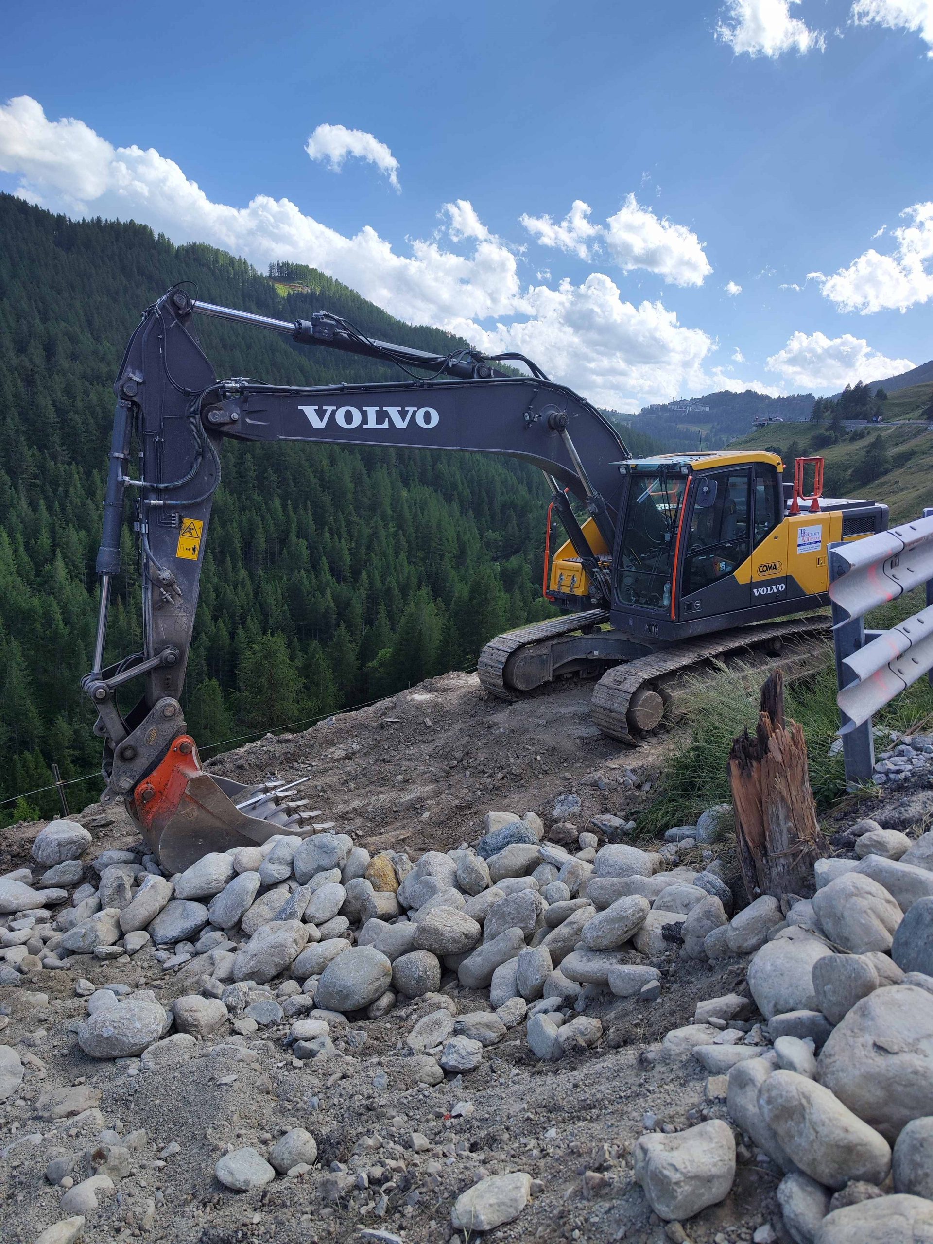 Strada provinciale 23: lavori a Champlas du Col e prima del bivio di Sestriere borgata