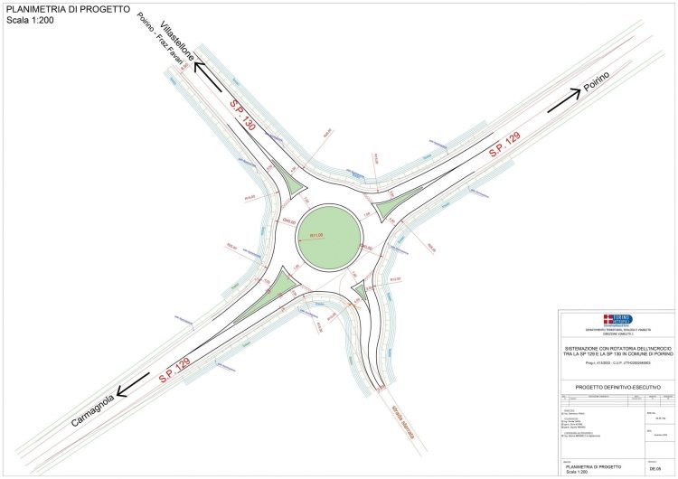 Città Metropolitana dice sì alla rotonda dei Favari tra Poirino, Carmagnola e Villastellone