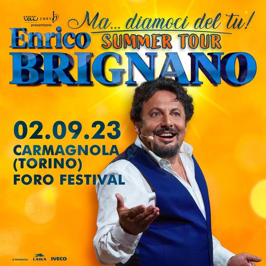 CARMAGNOLA – ‘Troppo cari i biglietti per vedere Brignano alla Fiera’, polemica social sullo spettacolo dell’attore