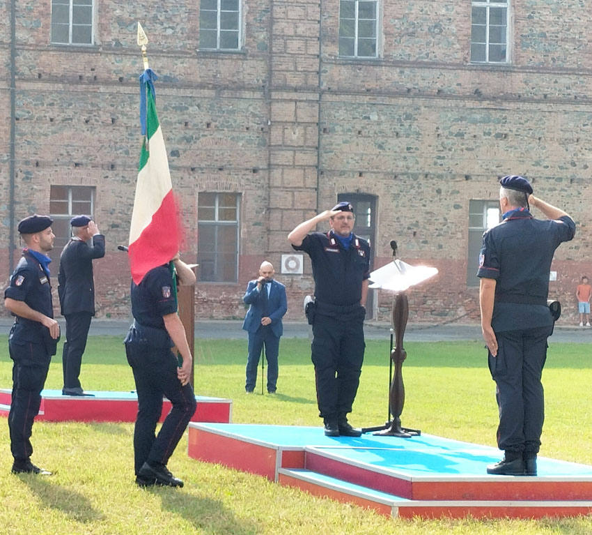 Il colonnello Federici al Castello assume il comando del Reggimento Carabinieri