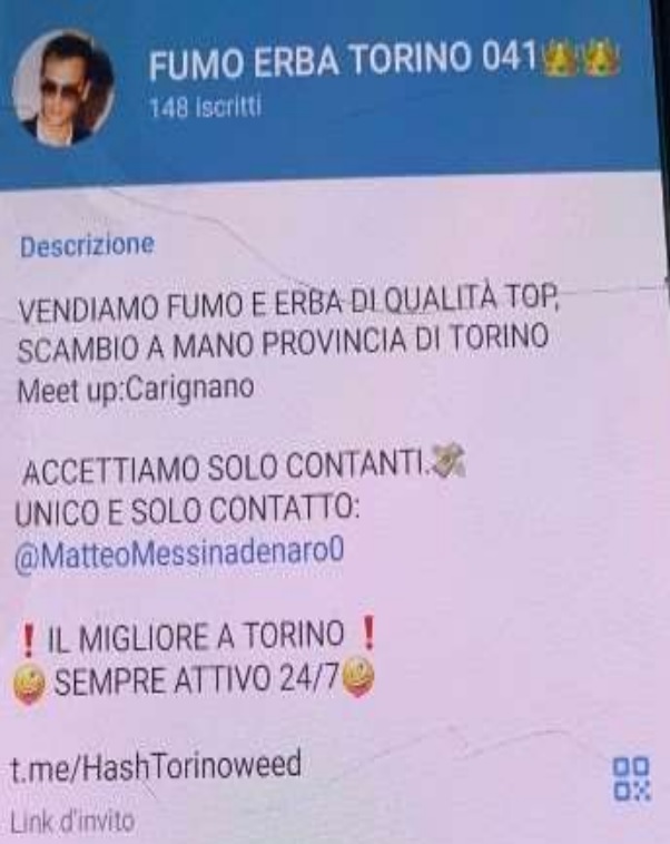 CARIGNANO – Si facevano chiamare Matteo Messina Denaro sui social per vendere droga