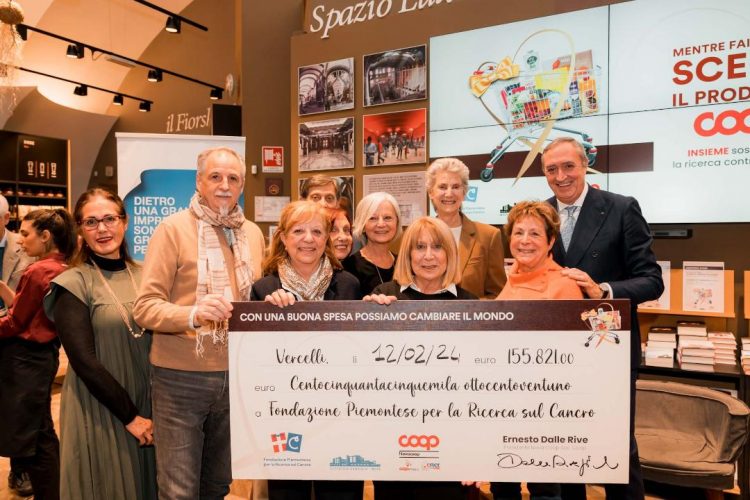 CANDIOLO – L’iniziativa Novacoop frutta al centro tumori oltre 155 mila euro