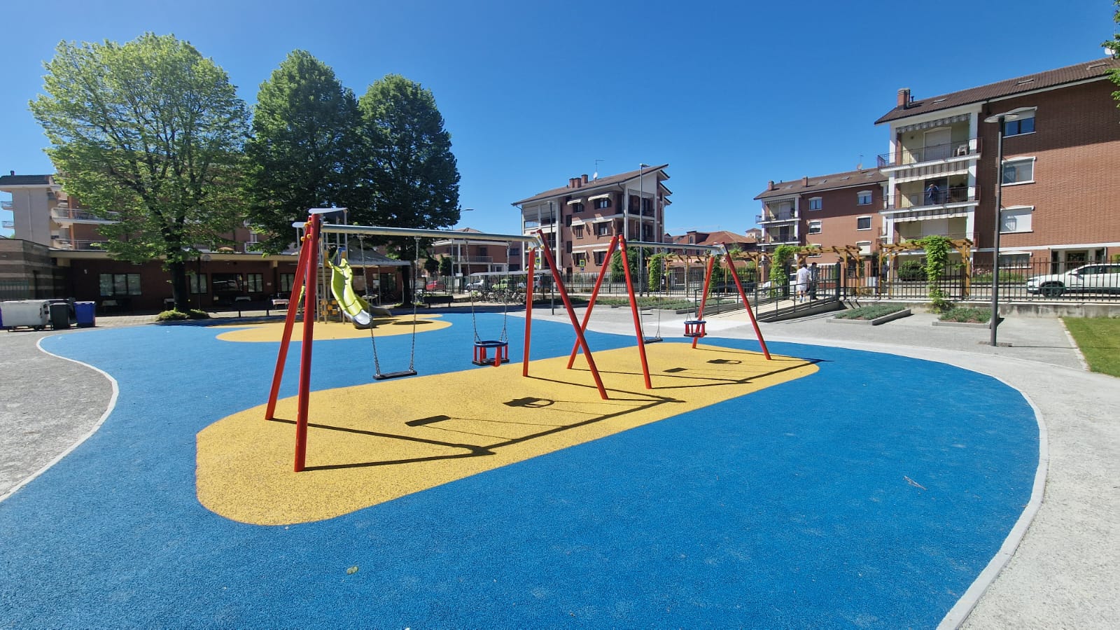 CARMAGNOLA – L’inaugurazione del parco urbano di via De Gasperi