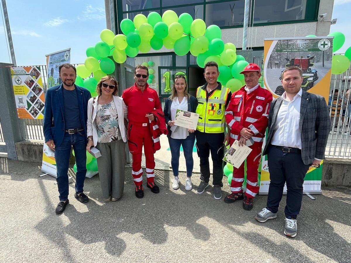 SANTENA – Taglio del nastro per la nuova sede della Croce Verde