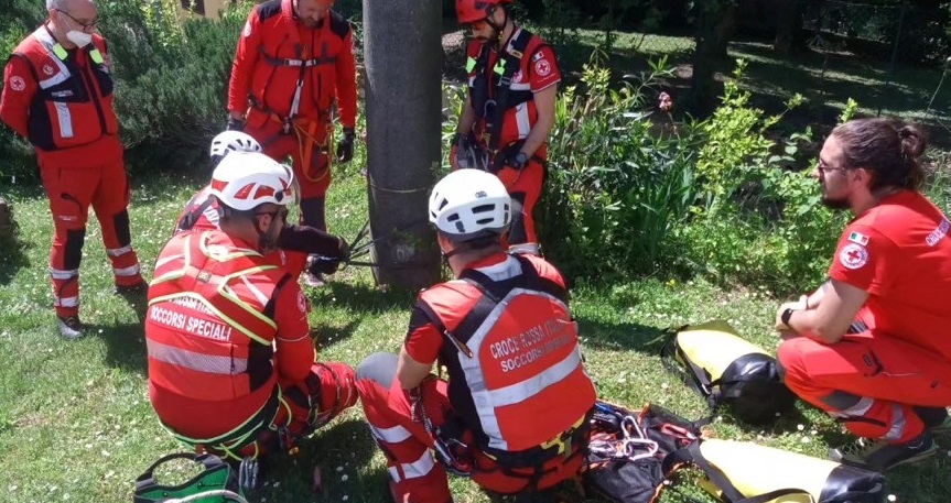 MONCALIERI – Sabato di addestramento per la Croce Rossa