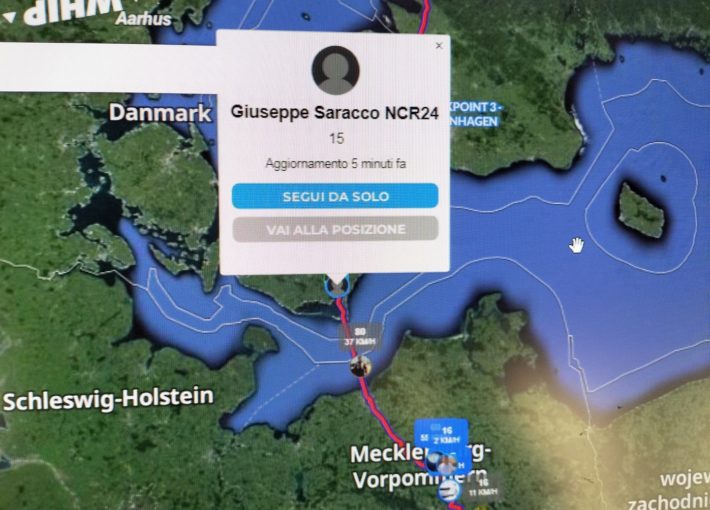 NordKapp Raid Beppe Saracco in Vespa verso Copenhagen