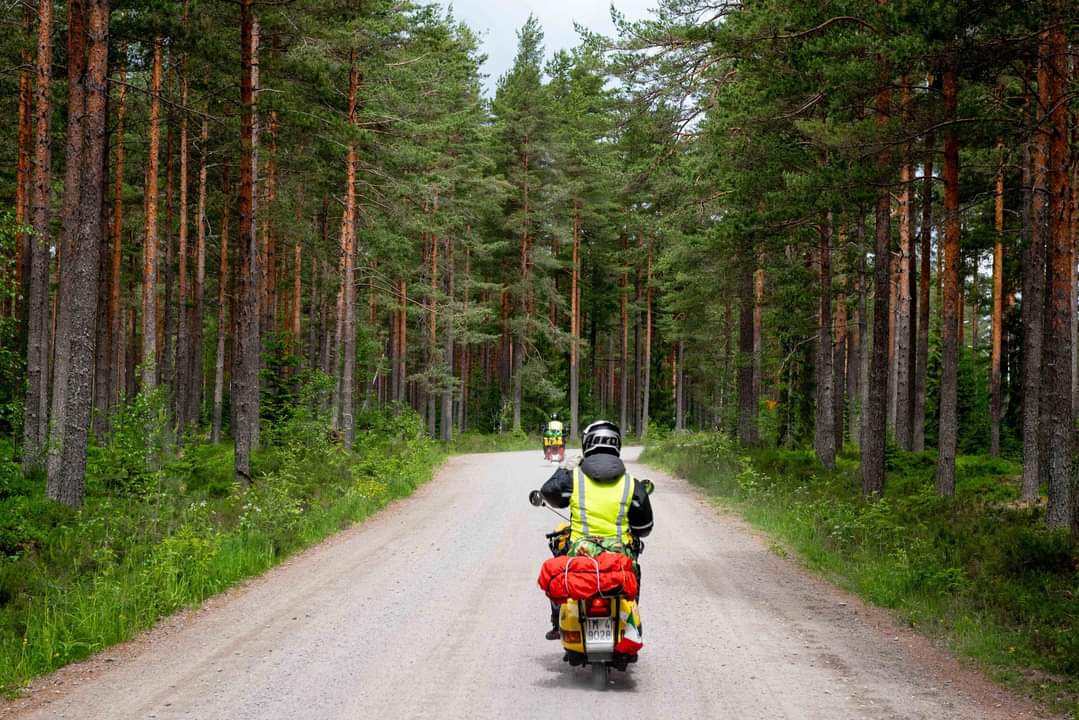 NordKapp in Vespa Beppe Saracco è in Svezia