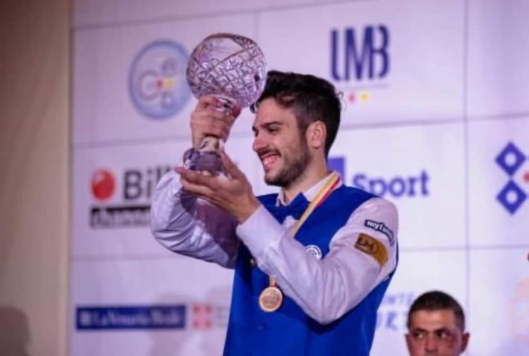 MONCALIERI – Andrea Ragonesi campione del mondo di biliardo