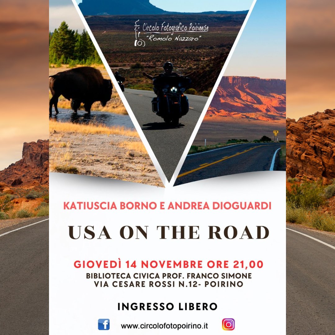 POIRINO – Mostra fotografica ‘Usa on the road’