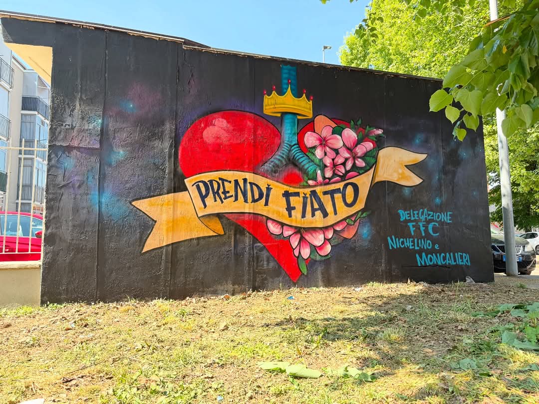 NICHELINO – Restyling per il murales sulla Fibrosi cistica