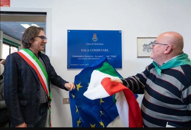 NICHELINO – La sala consiliare intitolata all’ex partigiana Gina Saracco