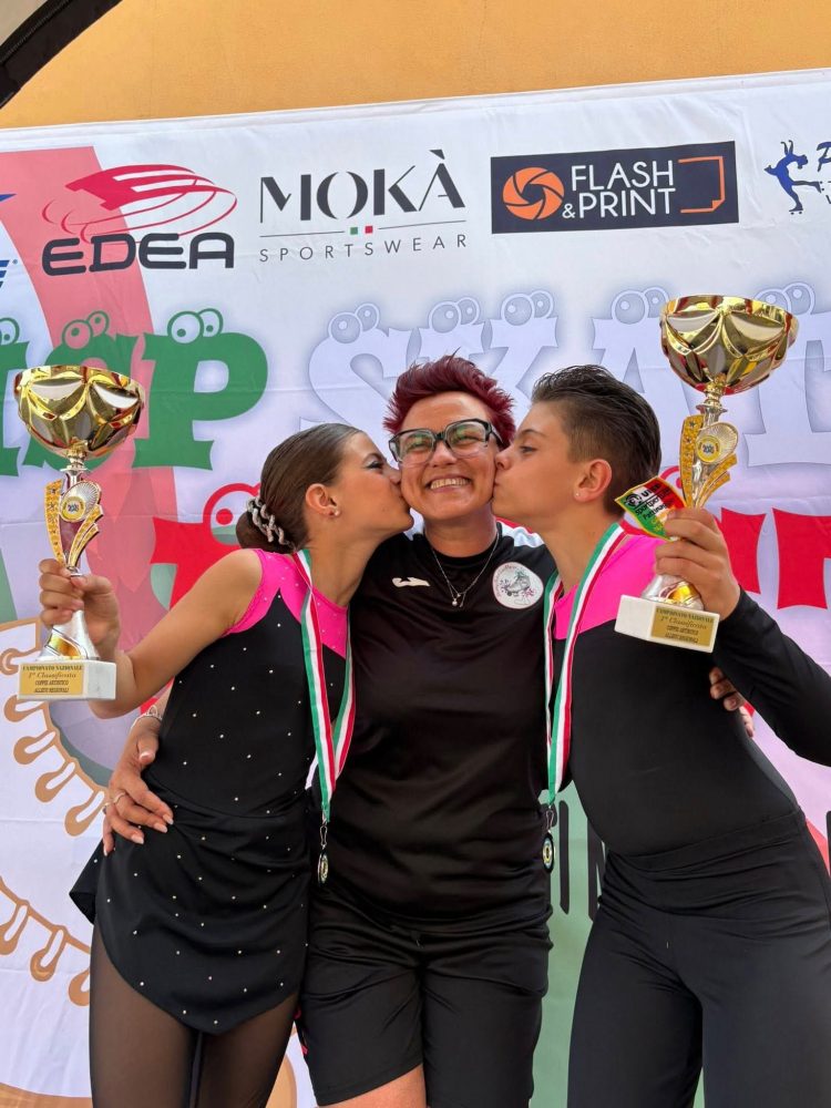 LA LOGGIA – Francesco e Giada campioni di pattinaggio artistico