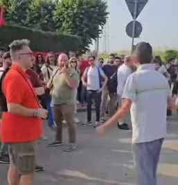 MONCALIERI – Lavoratori Italdesign in agitazione, con loro il sindaco Montagna