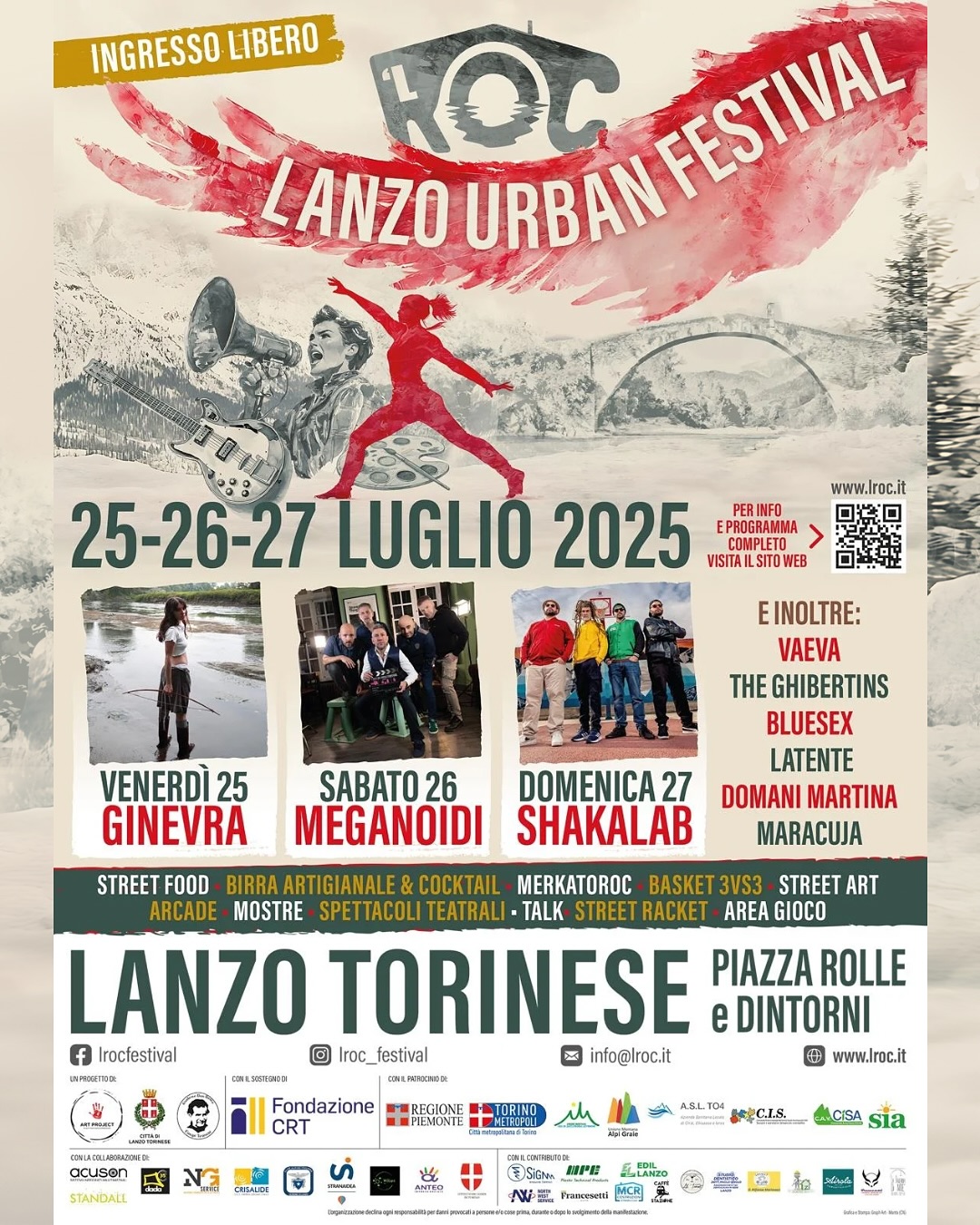 Dal 25 al 27 luglio c’è  ‘L Roc 2025 Lanzo Urban Festival