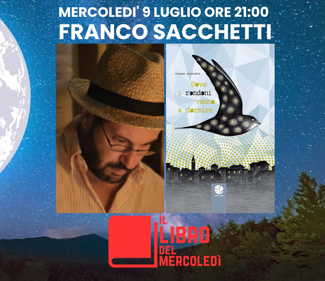 Carmagnola: per «Il libro del mercoledì» il 9 luglio arriva Franco Sacchetti