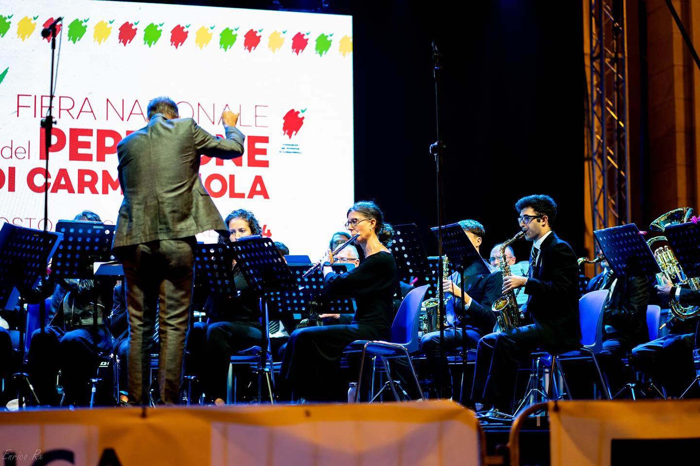 La Filarmonica di Carmagnola suona per la Fiera nazionale del Peperone