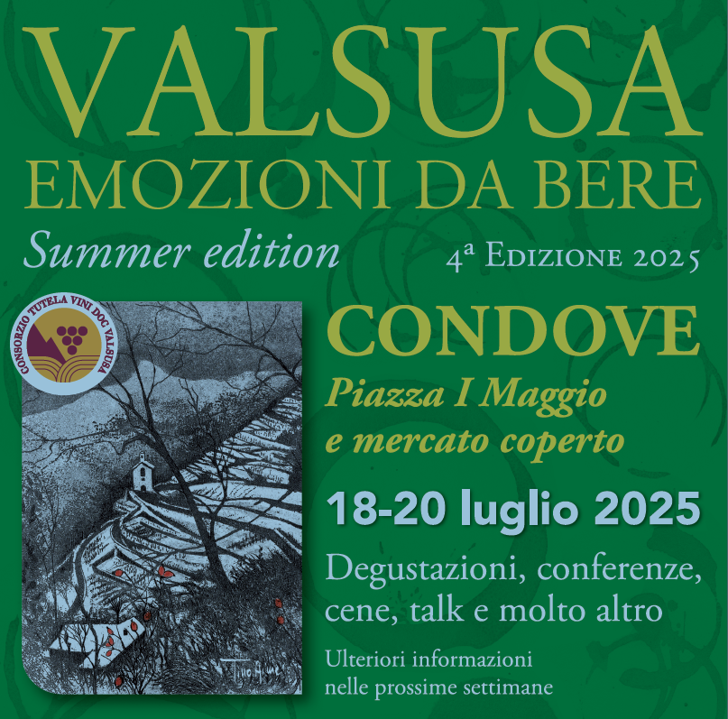 Dal 18 al 20 luglio, “Valsusa Emozioni da Bere”