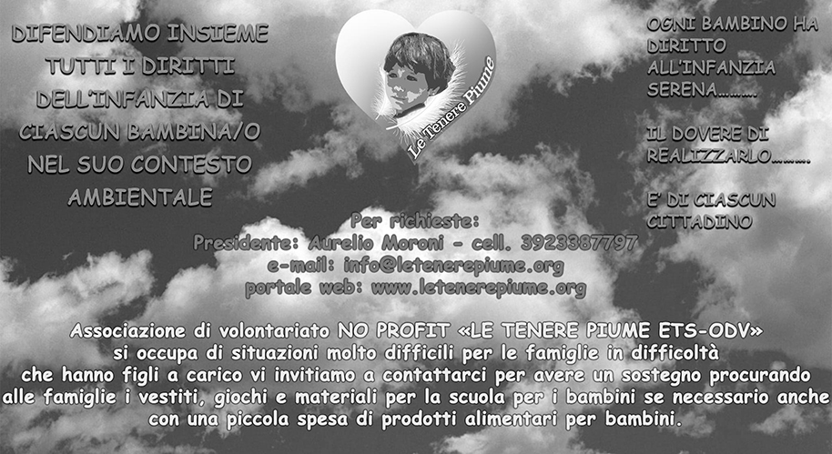 VOLONTARIATO – A Nichelino per i bambini che vivono in famiglie con difficoltà e disagio c’è «Le tenere piume» VOLONTARIATO – A Nichelino per i bambini che vivono in famiglie con difficoltà e disagio c’è «Le tenere piume»