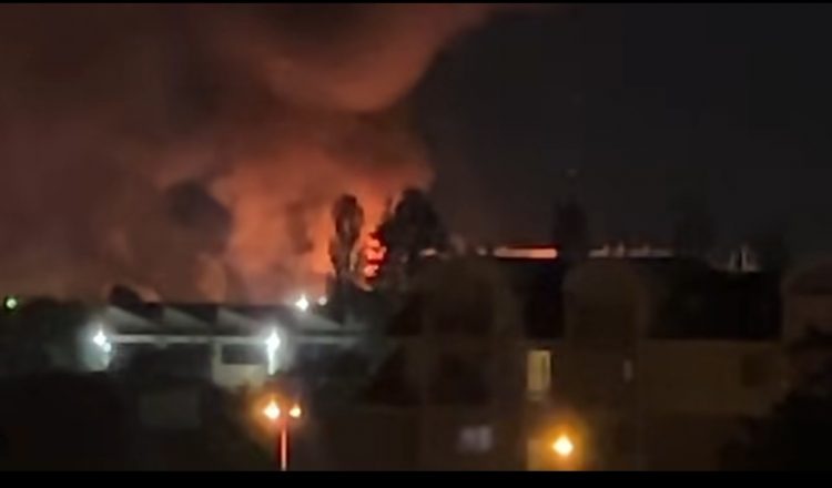 CARMAGNOLA – Incendio nella notte alla Teksid