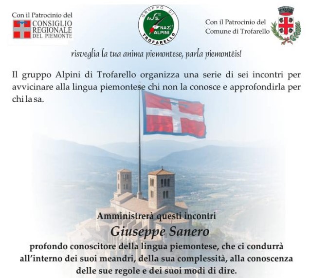 “Risveglia la tua anima piemontese” – Corso di Piemontese con gli Alpini di Trofarello