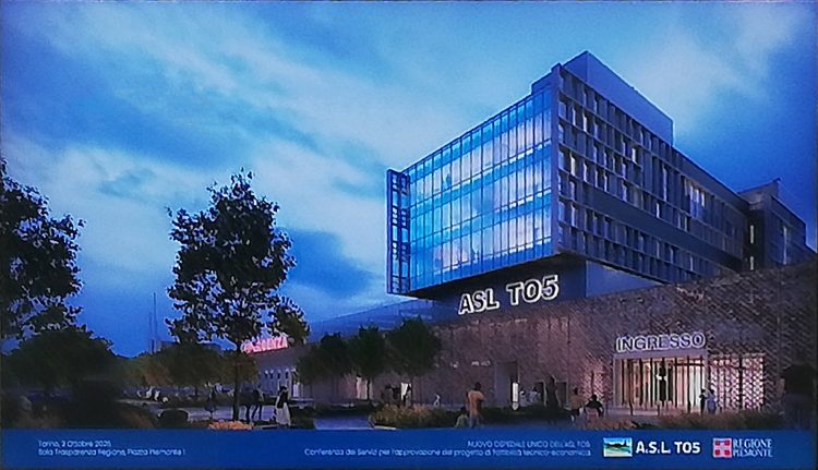 Presentato al Palazzo della Regione il nuovo ospedale unico dell’ASL TO5