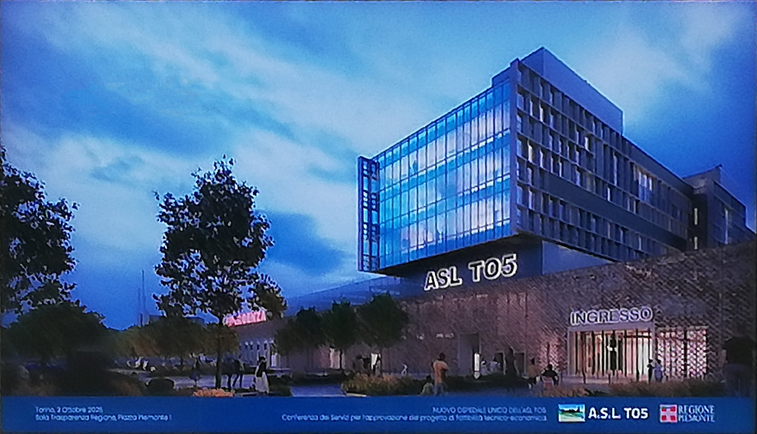 Presentato al Palazzo della Regione il nuovo ospedale unico dell’ASL TO5