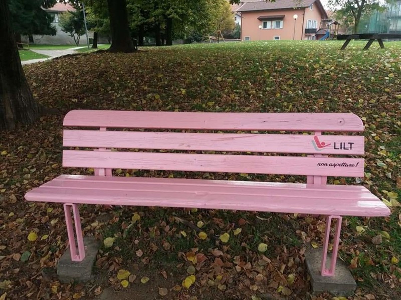 TROFARELLO – Una panchina rosa per le donne che combattono contro il tumore al seno