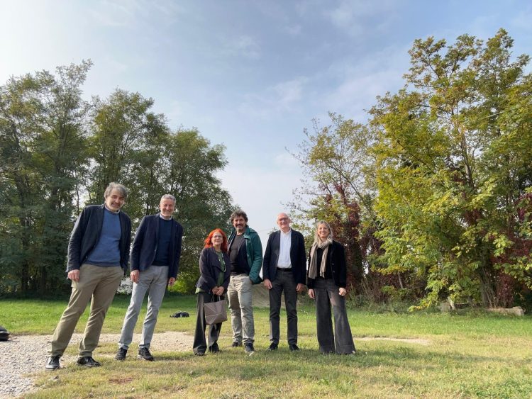 CAMBIANO – Nell’area Re-land sopralluogo per la creazione del Poli-ToCircular Design Lab del Dad